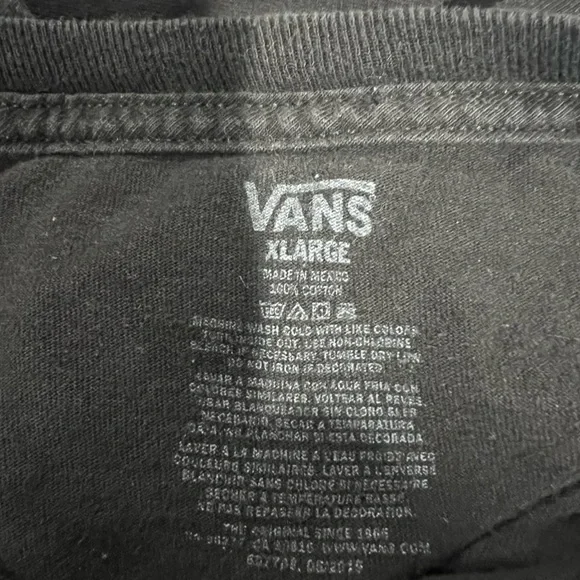 Vans Black Graphic T-Shirt for Men - Picture 3 of 3